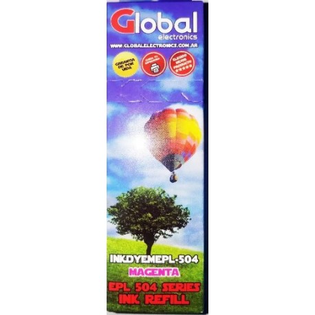 TINTA GLOBAL EPSON INKDYEMEPL-504 MAGENTA